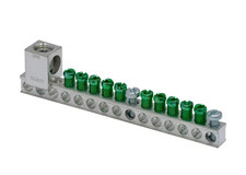 Eaton GBKP1020 Ground Bar Kit   10-Terminal with 2/0 Lug, Copper, for BR and CH