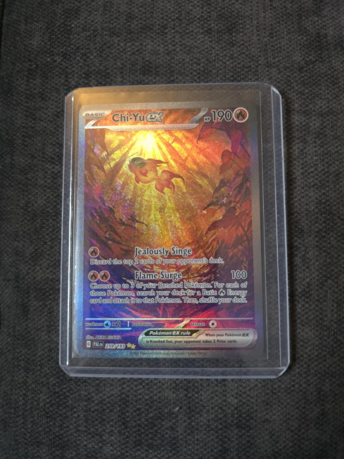 Deal for CHI-YU EX 259/193 Paldea Evolved Illustration Holo Rare Pokemon Card