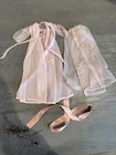 Vintage Barbie Nighty Negligee #965 1960s Pink Robe & Nighty Set