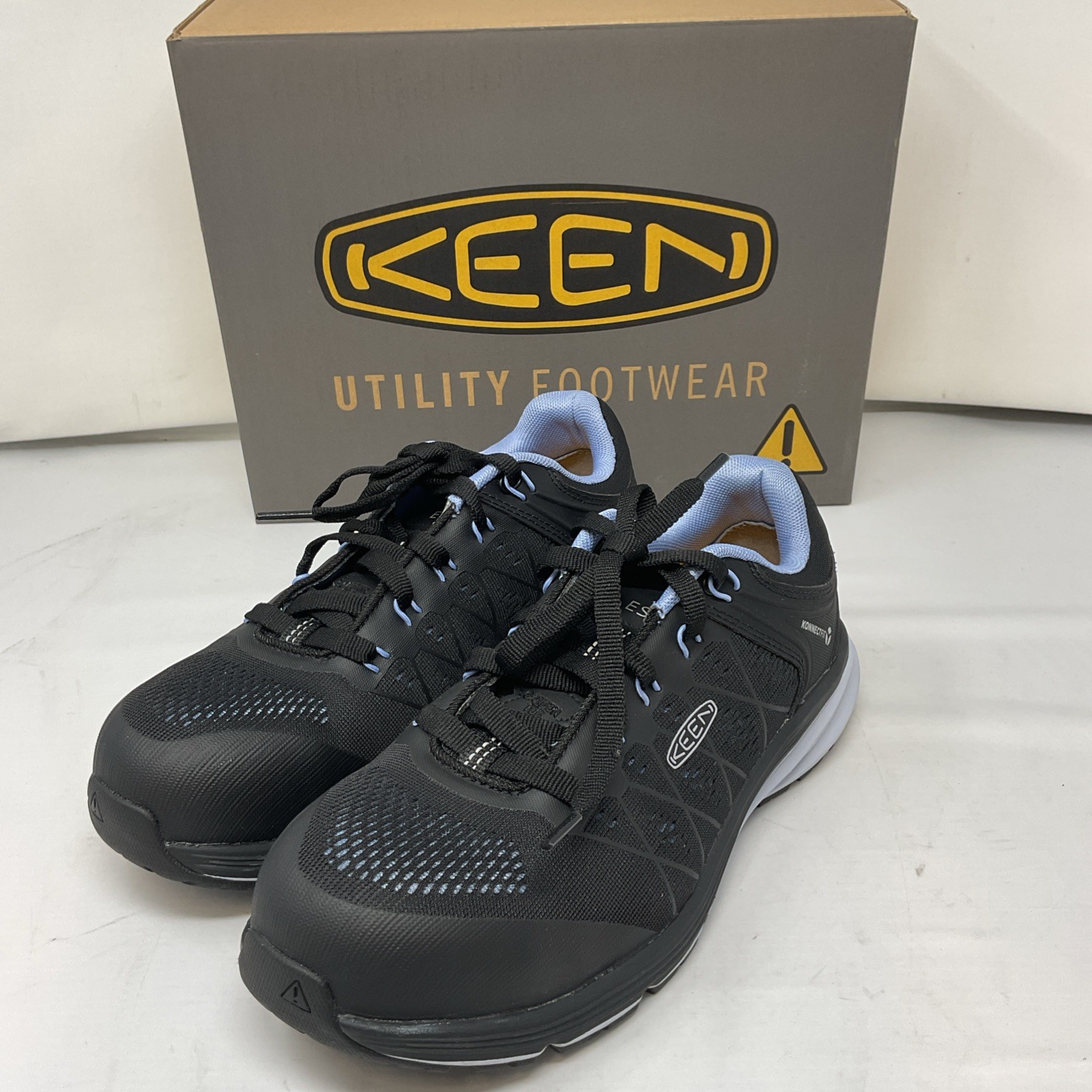 Scarpe da lavoro Keen Utility Vista Energy ESD donna taglia 8W punta carbonio ortensia nero