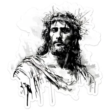 Jesus Crown Thorns  Vinyl Decal Sticker - ebn9939