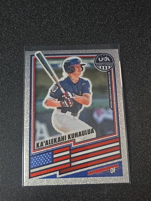 2026 Panini Prizm Stars & Stripes Ka'Alekahi Kuhaulua Silver Glitter Sp Hawaii