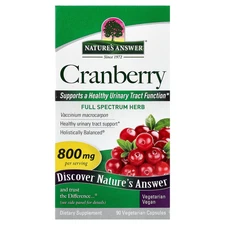 Nature s Answer Cranberry 800 mg 90 Vegetarian Capsules Cruelty-Free, GMP