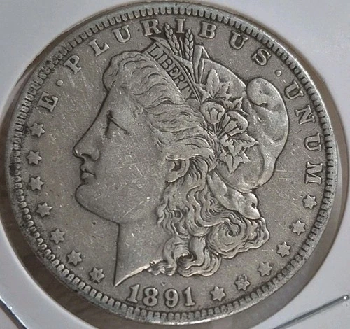 1891-P Morgan Silver Dollar NO RESERVE High Bid Wins My~Private~Collection #1910