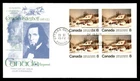 Mayfairstamps Canada FDC 1972 block 8 cents Cornelius Krieghoff kingswood First