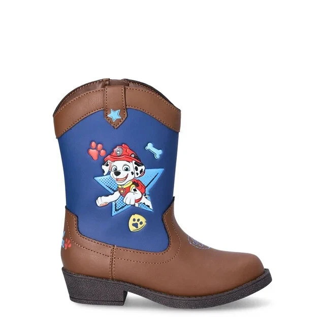 Botas de vaquero Paw Patrol para niños talla 7 8 u 11 imitación cuero Chase Marshall Foto 2 de 4