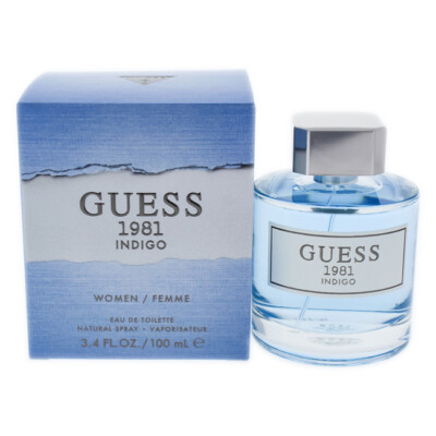 Guess I0085237 1981 Indigo Eau de Toilette Spray for Women, 34 Ounce, Blue, NS