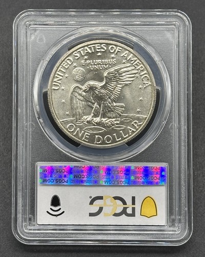 Silber Dollar 1972 - 1 Dollar gegradet Eisenhower Münze PCGS MS67 - Bild 2 von 2