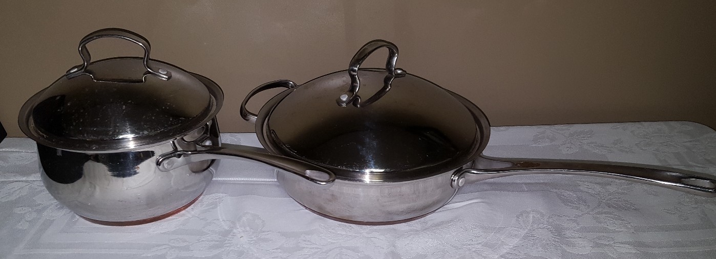 Lote 2 utensilios de cocina de acero inoxidable 2.5 Qt Profesional atenderle Cacerola de la salsa 10 in (approx. 25.40 cm) Sartén Tapas Lote 2 utensilios de cocina de acero inoxidable 2.5 Qt Profesional atenderle Cacerola de la salsa 10 in (approx. 25.40 cm) Sartén Tapas