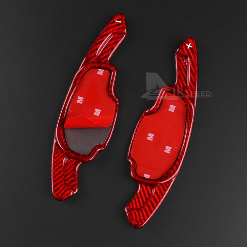 Red Steering Wheel Extension Shifter Paddle Carbon Fiber For Camaro 2012-2015 - Imagen 6 de 7