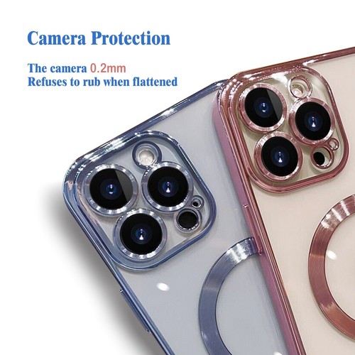 For iPhone 16-Pro-Max Shockproof Magnetic Silicone Cover-Protector Screen Case - Picture 32 of 166