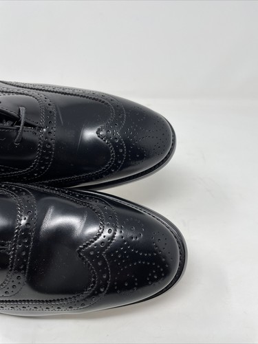 New Mens leather 10.5 D black oxford shoes leather Nunn Bush - Picture 8 of 10