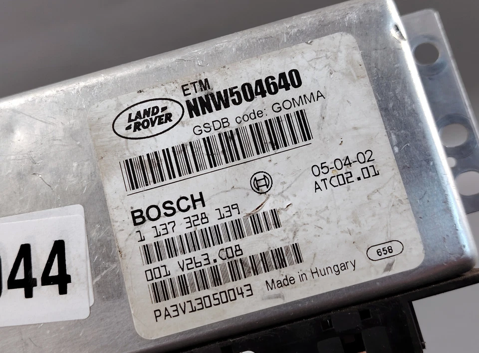 LAND Rover RANGE Rover DIFFERENTIAL LOCK Controler module NNW504640 - Image 3 of 4