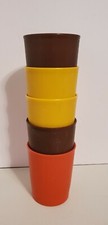 Vintage Tupperware 6 oz. 3.25" Kids' Cups 1251 Set of 5
