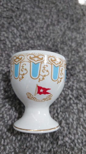 Rare Titanic White Star Line 2x Egg Cups – Stonier & Co. Ltd., March 1912 - Foto 16 di 21