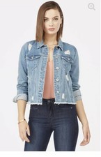 _just Fab Womens Cropped Denim Jacket Uk Medium