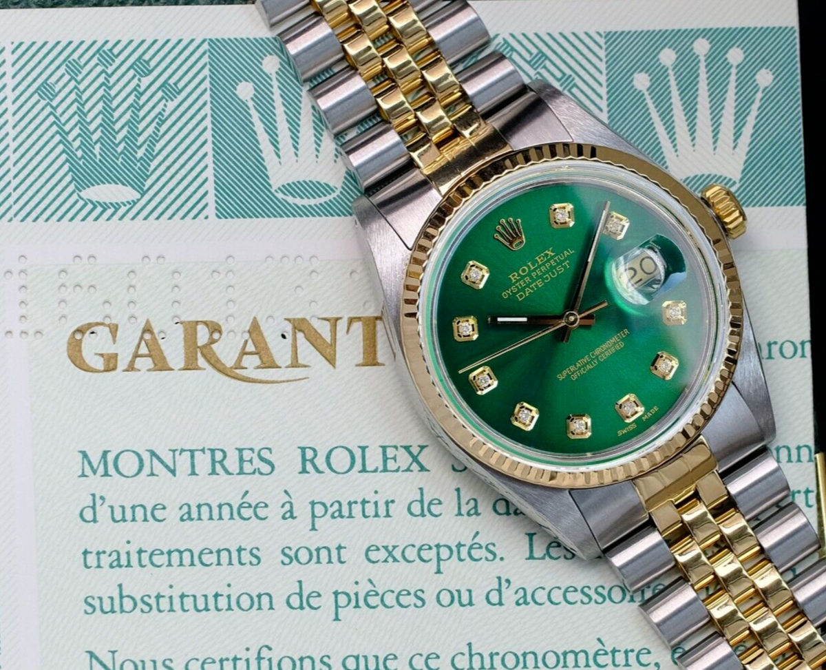 ROLEX 時計ケース 緑色 datejust ROLEX 時計ケース 緑色 datejust