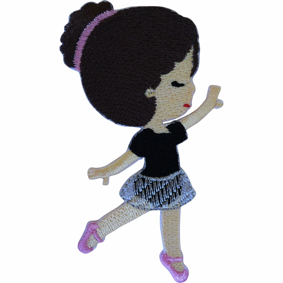 Ballerina Dance Patch Iron Sew On Clothes Embroidery Applique Embroidered Badge
