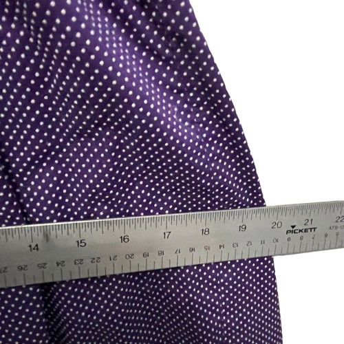 Hilda Hawaii Peasant Maxi Dress Eyelet Purple Polka Dot Vintage 70s Size XS S - Picture 16 of 16