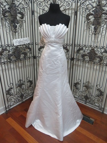 ABITO DA SPOSA P57 MAGGIE SOTTERO J1288 TG 6 CORSETTO BIANCO PERLINE - Foto 10 di 12