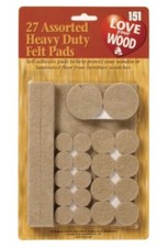 Pack Of 27 Heavy Duty Felt Pads Assorted Self Adhesive Heavy Duty Furniture Pads