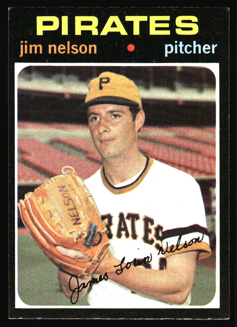 1971 Topps Jim Nelson Rookie #298 Pittsburgh Pirates L4