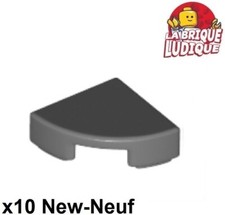 Lego 10x Tile Round Quarter Smooth Circle 1x1 Dark Gray 25269 NEW