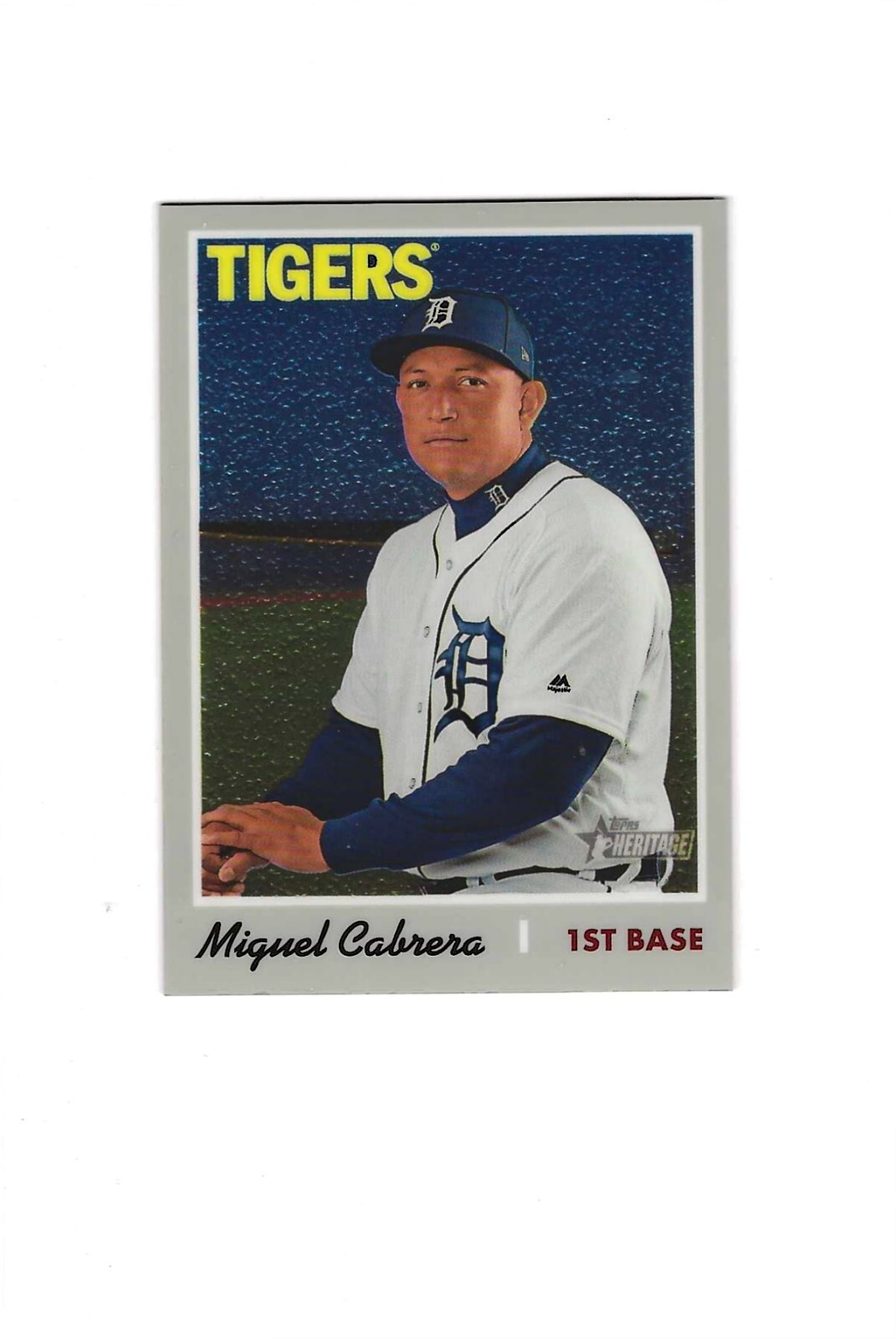 2019 Topps Heritage Chrome /999 Miguel Cabrera #THC-472 MINT
