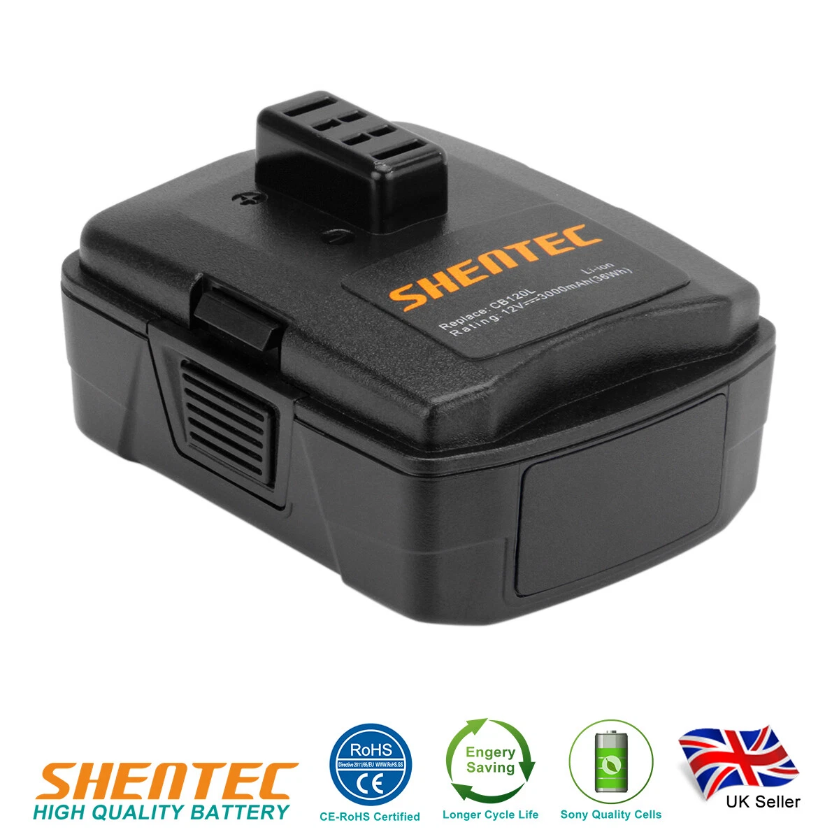 12V 3000mAh Li ion Battery For Ryobi BPL 1220 130503001 130503005 CB121L CB120L