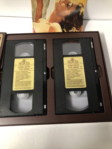Gone With The Wind MGM Home Video 2 Tape VHS Deluxe Edition Box Set - Picture 3 of 3