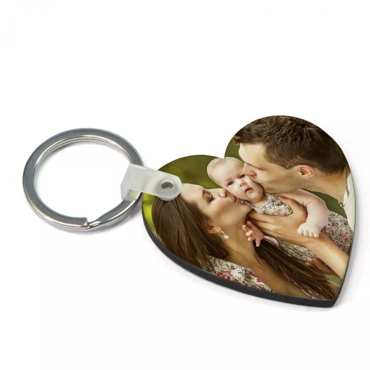 Two sided clearance photo keyring