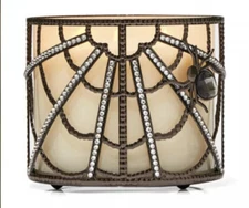 Bath And Body Works SPIDER WEB3-Wick Candle Holder Candle Not Included
