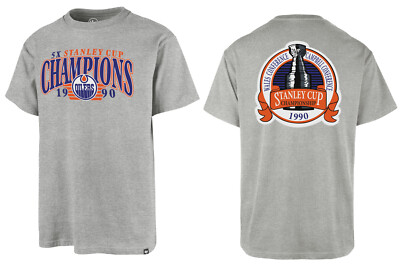 NHL Edmonton Oilers T-Shirt Backer Stanley Cup Shirt Fanshirt mit Rückenprint
