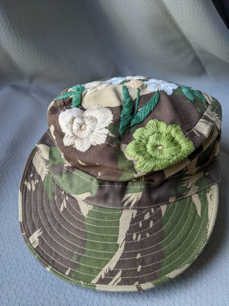 vintage 1960s vietnam TIGER STRIPE camouflage UTILITY CAP vintage 1960s vietnam TIGER STRIPE camouflage UTILITY CAP