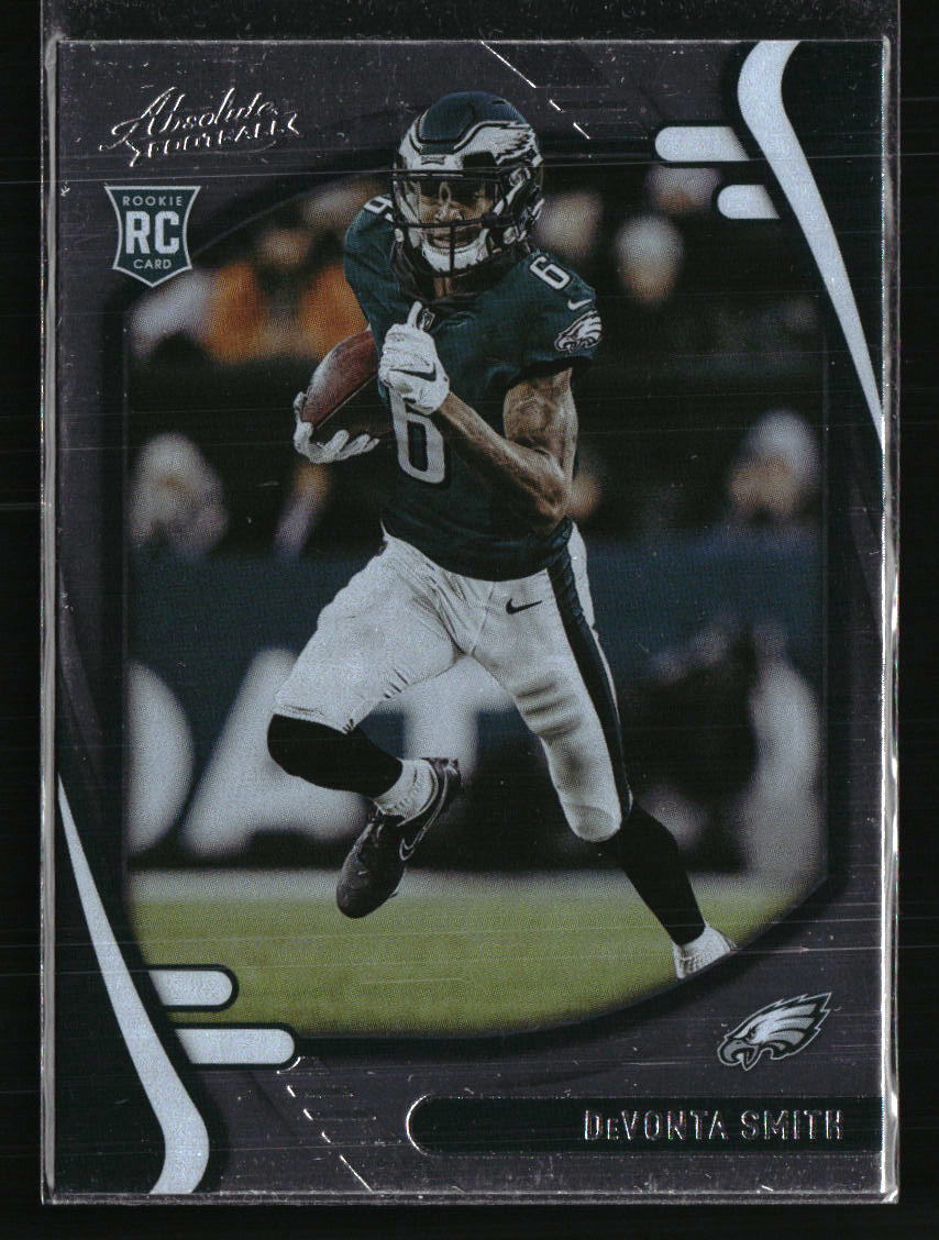 DeVonta Smith 2021 Panini Absolute RC #107 Football Card