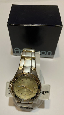 Armitron Men'S 20/4309GYTT  Two-Tone Stainless Steel round Dial Dress Watch