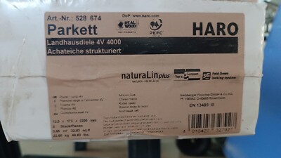 Haro Landhausdiele 180 4V Achateiche strukturiert naturaLin plus Top Connect