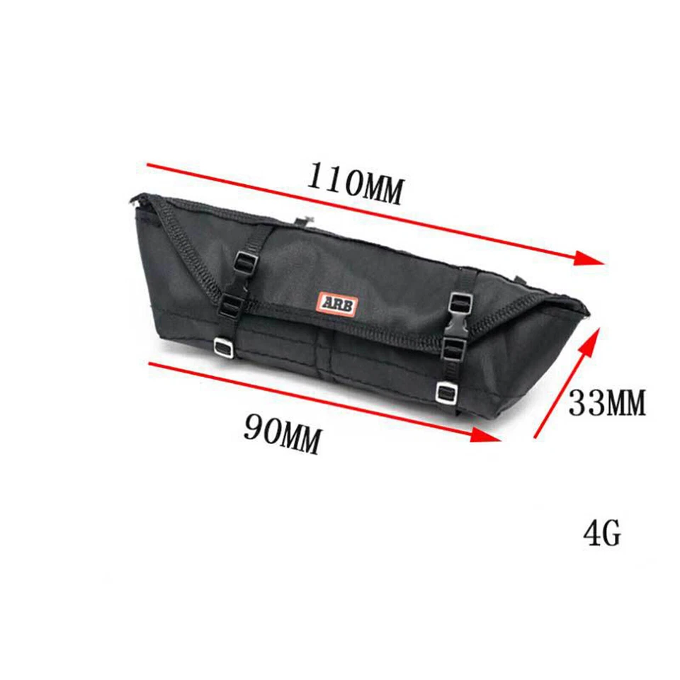 RC Model Car Rooftop Luggage Bag for 1/10 SCX10 Trx-4 RC4WD D90 RC Crawler Car # - Image 2 of 4