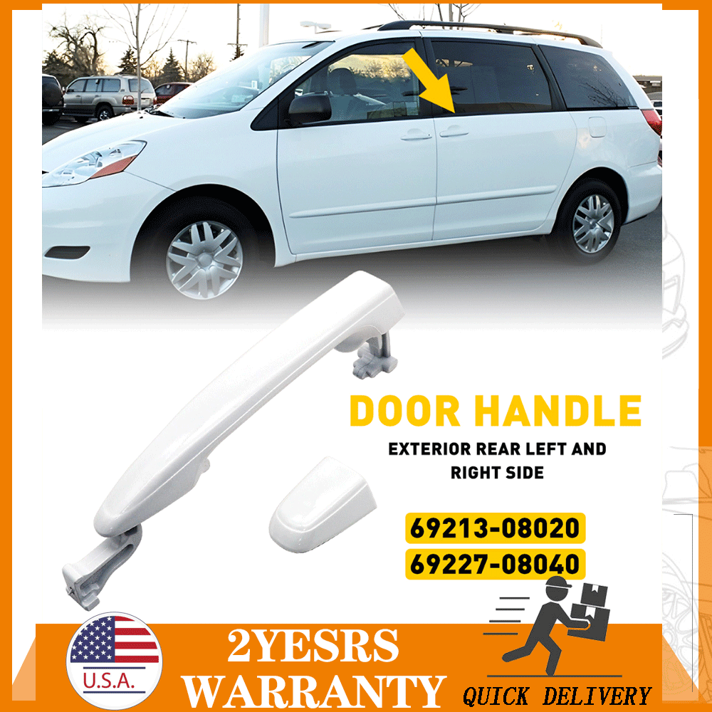 Rear Sliding Door Handle For Toyota Sienna 2004-2010 – Left Or Right Side, Textured Black (AUXITO) 13 thumbnail image