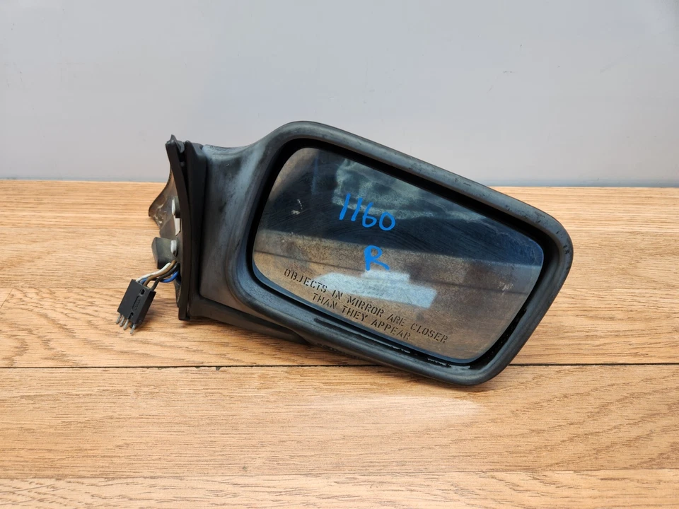✅ Conjunto de espejo retrovisor lateral derecho pasajero 82-88 OEM BMW E28 524 528 535 M5 negro * Foto 2 de 4