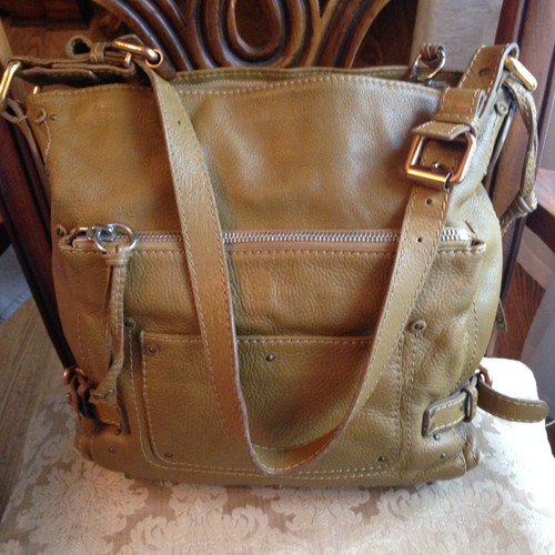 CHLOE PADDINGTON MUSTARD OLIVE LEATHER HOBO SHOULDER BAG - Picture 12 of 24