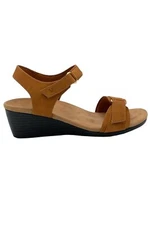 Vionic Ankle Strap Wedge Sandals Adelaide Toffee