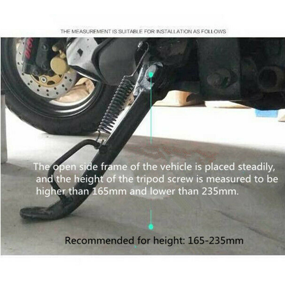 CNC Motorcycle Kick Stand Adjustable Side Tripod Holder Accessories