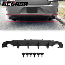 Fit 15-23 Dodge Charger SRT Rear Bumper Valance Diffuser Matte Black PP