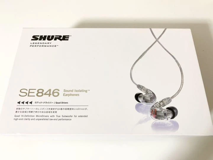 SHURE SE846CL-A canal type sound isolating earphone crystal clear SE846