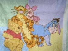 Disney Baby Winnie The Pooh Tigger Eeyore Piglet Kidsline Infant Blanket NEW