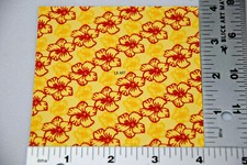 4" x 4" FLOWERS PATTERN DECAL FUSE WITH ANY COE GLASS