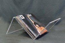 Portadischi vinili in plexiglass trasparente spessore cm. 1.  "ZETA" design