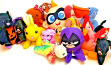 15 Pc. Lot Plush DC Disney Beanies Strut Scoop Batkin 1984 Ronald McDonald Pets