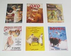 Lot of 6 Postcard Reproduction Advertising Poster Old Pub g